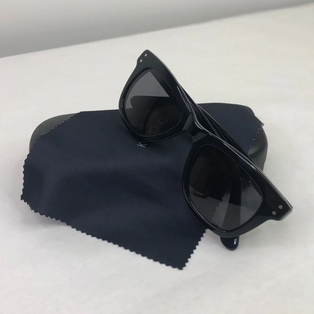 KOMONO Allen Glossy Black Sunglasses NEW